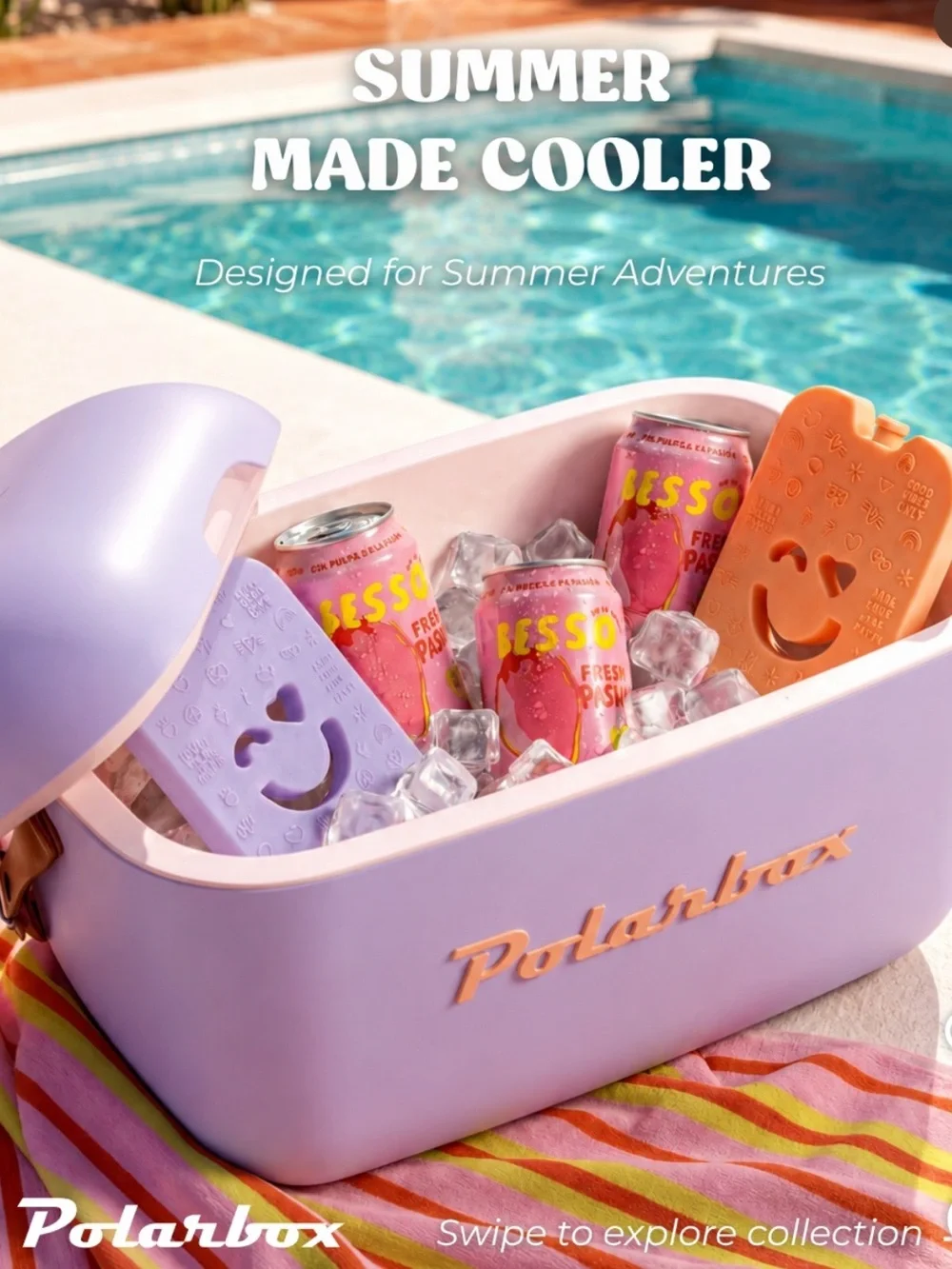 Sherbet Polarbox Classic 12 QT Cooler, NWT. *LIMITED EDITION*.